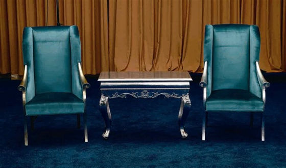 Hall Komersial Perabotan Hotel Antik Ukiran Kursi Barok Italia 73 * 70 * 108cm