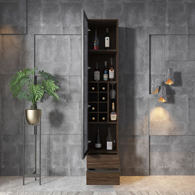 Melamin MDF Corner Bar Lemari Pajangan Anggur Rumah Perabot Ruang Tamu Mewah
