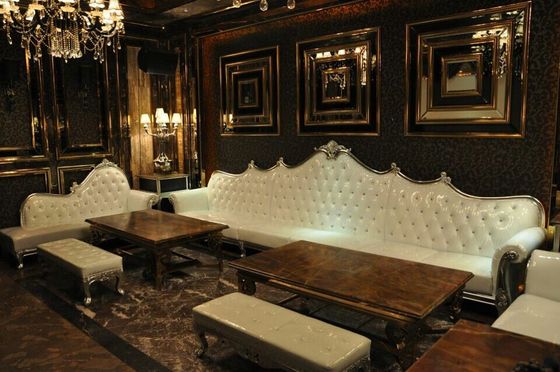 Corner Office Living Room L Shaped Sofa Sectional KTV Hotel French Style Couch