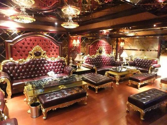 Corner Office Living Room L Shaped Sofa Sectional KTV Hotel French Style Couch