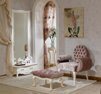 ODM Chenille Linen Champagne Kursi Ruang Tamu Modern Rekreasi Kursi Beludru