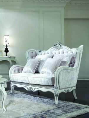 Set Sofa Chesterfield Beludru 3 Kursi