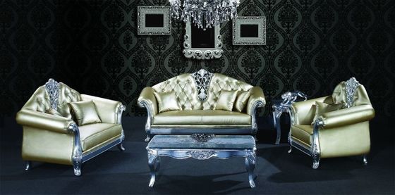 Set Furnitur Beludru Biru Nordik