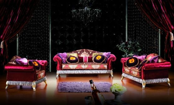 Set Furnitur Beludru Biru Nordik